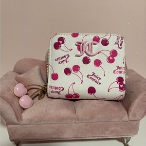 Juicy Couture Pink and White Cherry Wallet